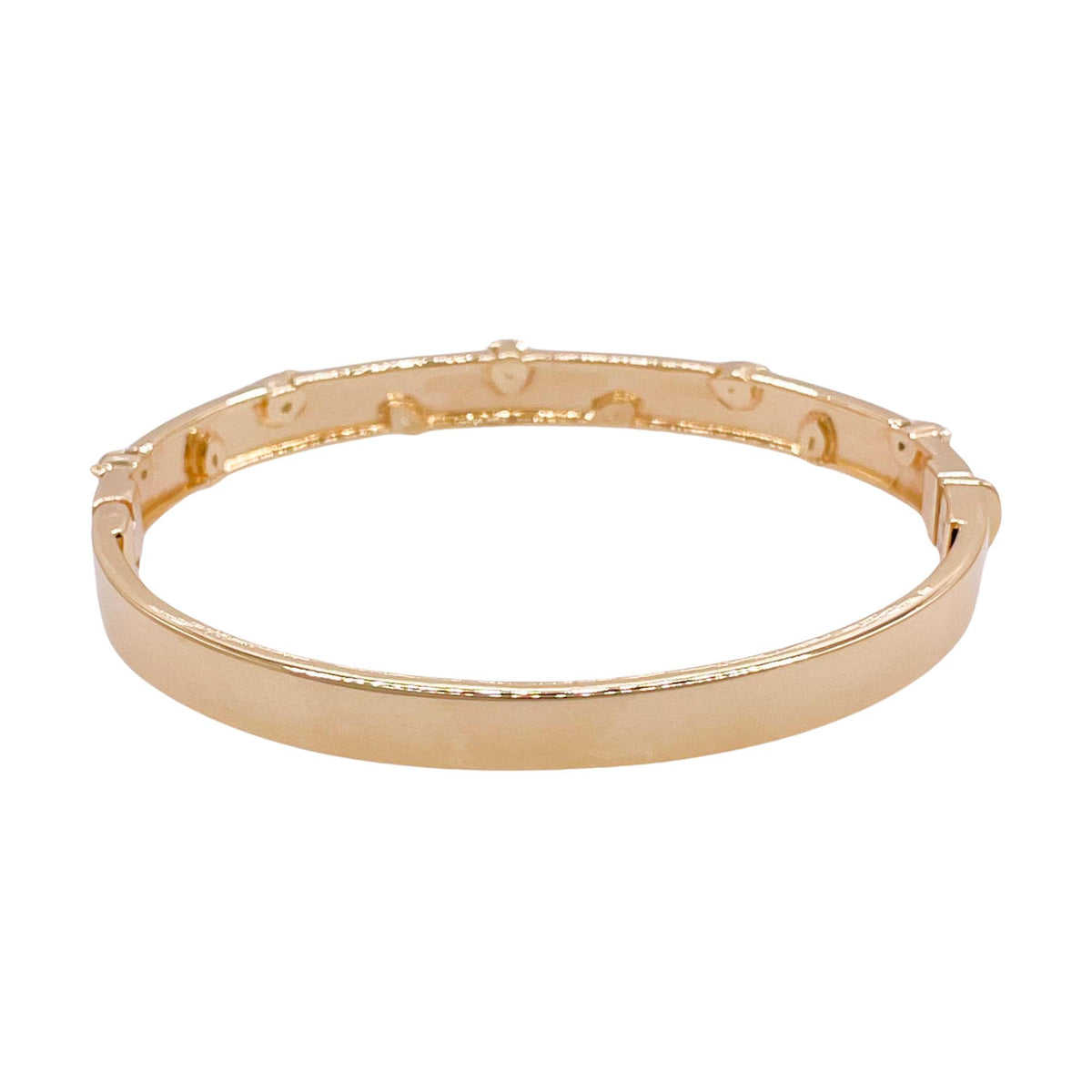 Jay Feder 18k Yellow Gold Diamond Bangle Bracelet