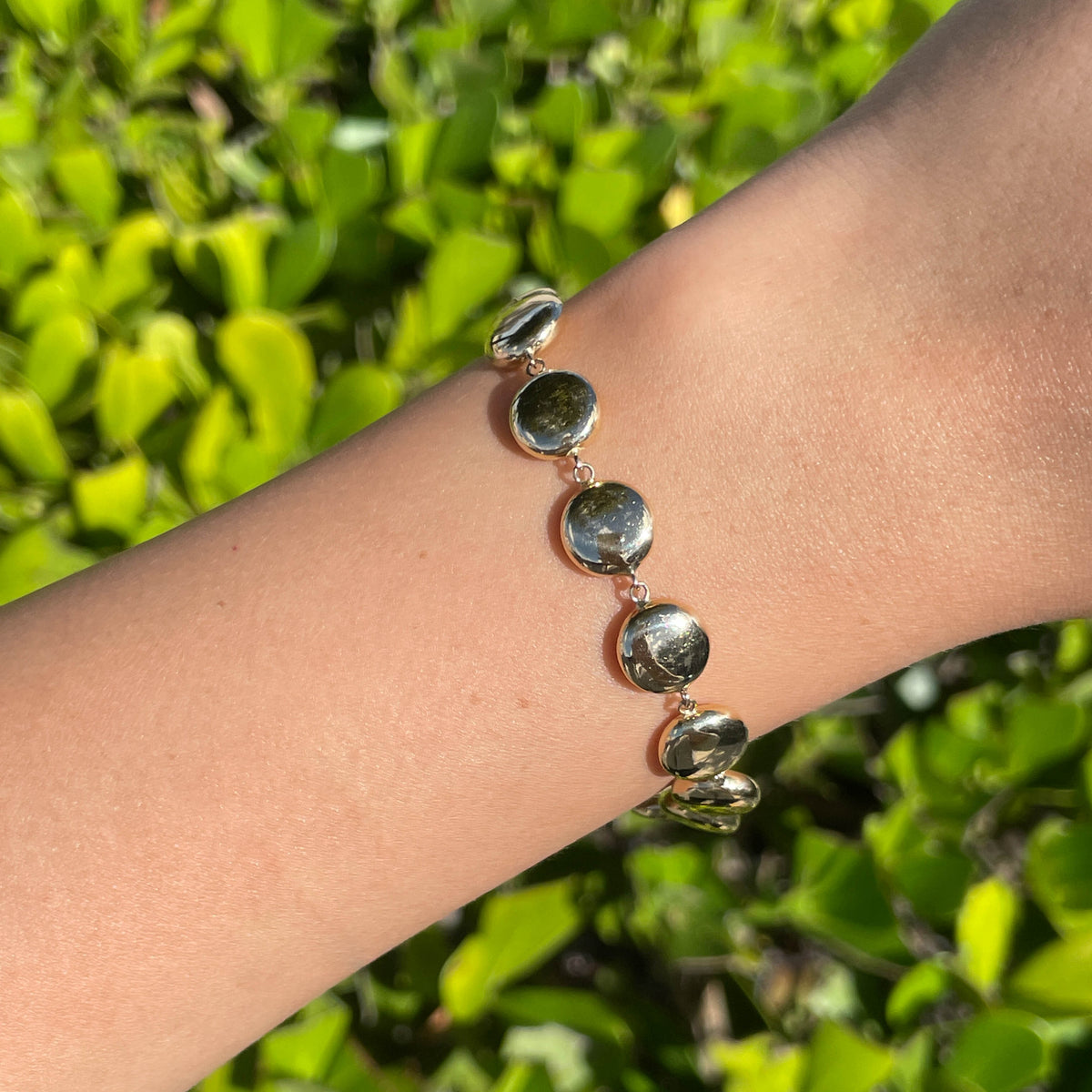 Jay Feder 14k Yellow Gold Lentil Bracelet