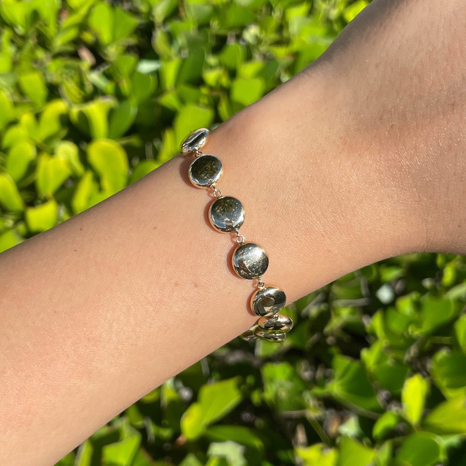 Jay Feder 14k Yellow Gold Lentil Bracelet