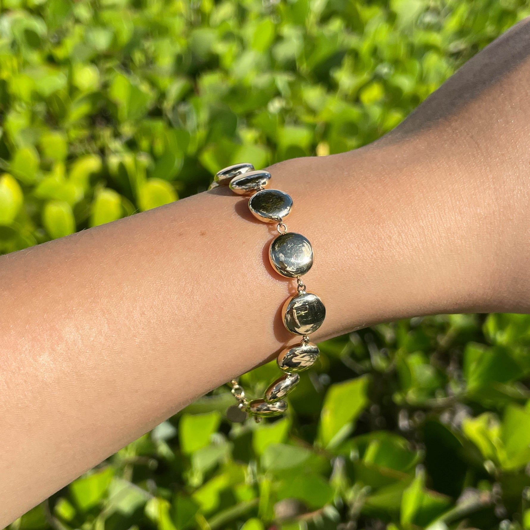 Jay Feder 14k Yellow Gold Lentil Bracelet