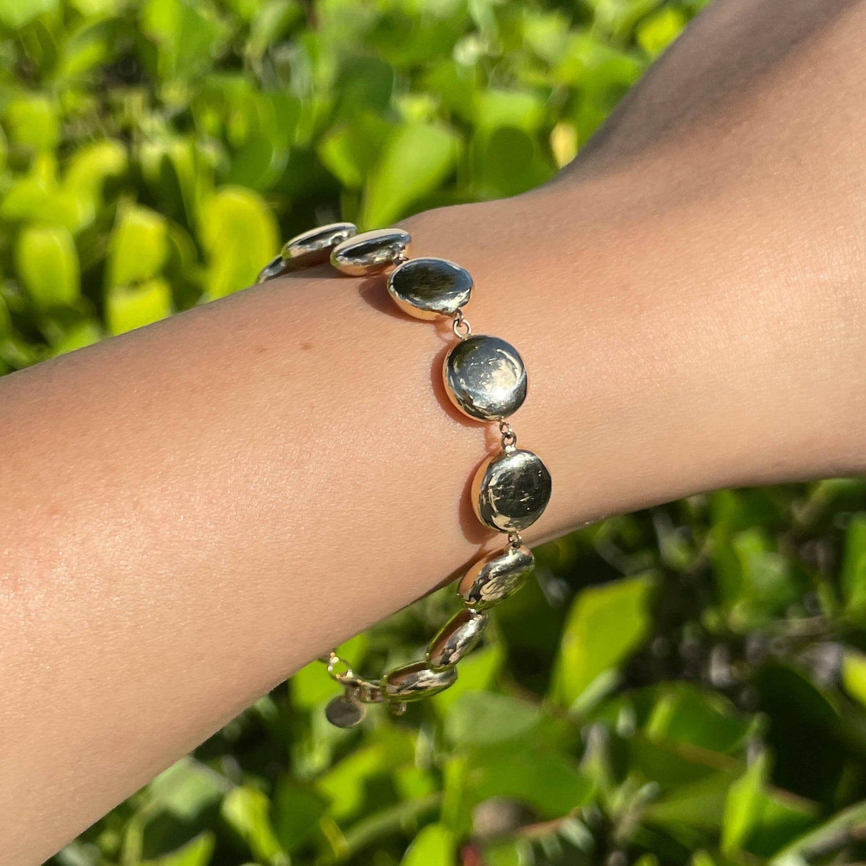 Jay Feder 14k Yellow Gold Lentil Bracelet