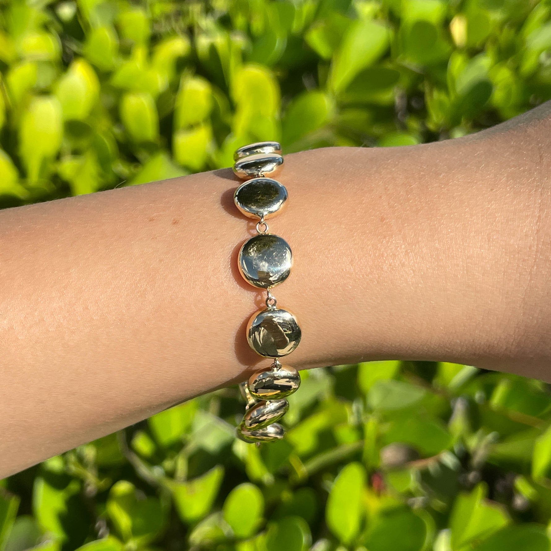 Jay Feder 14k Yellow Gold Lentil Bracelet