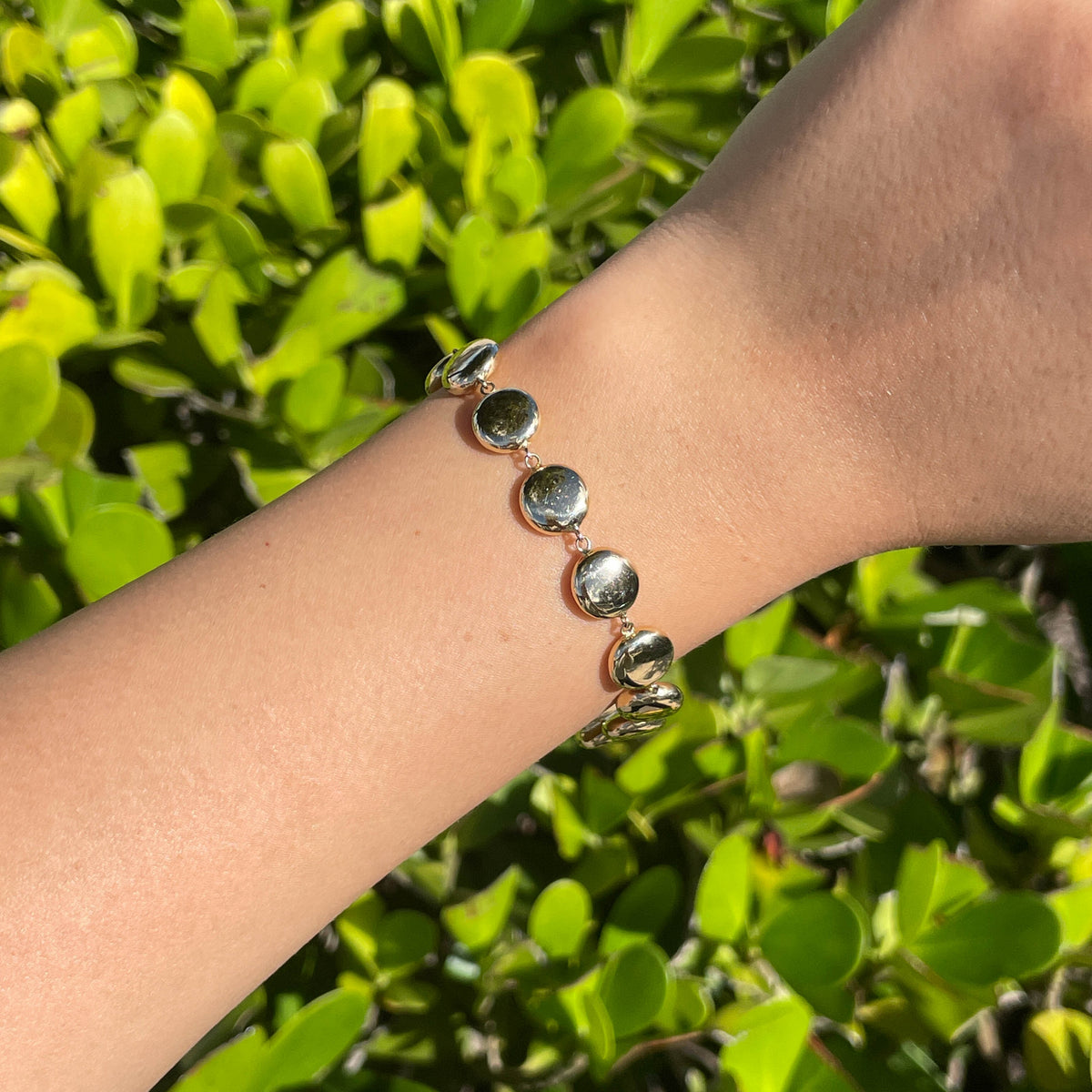 Jay Feder 14k Yellow Gold Lentil Bracelet