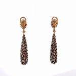 18k Rose Gold Champagne Diamond Drop Earrings - Jay Feder Jewelers