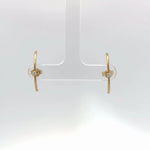 14k Yellow Gold Diamond Cartilage Stud Earrings - Jay Feder Jewelers