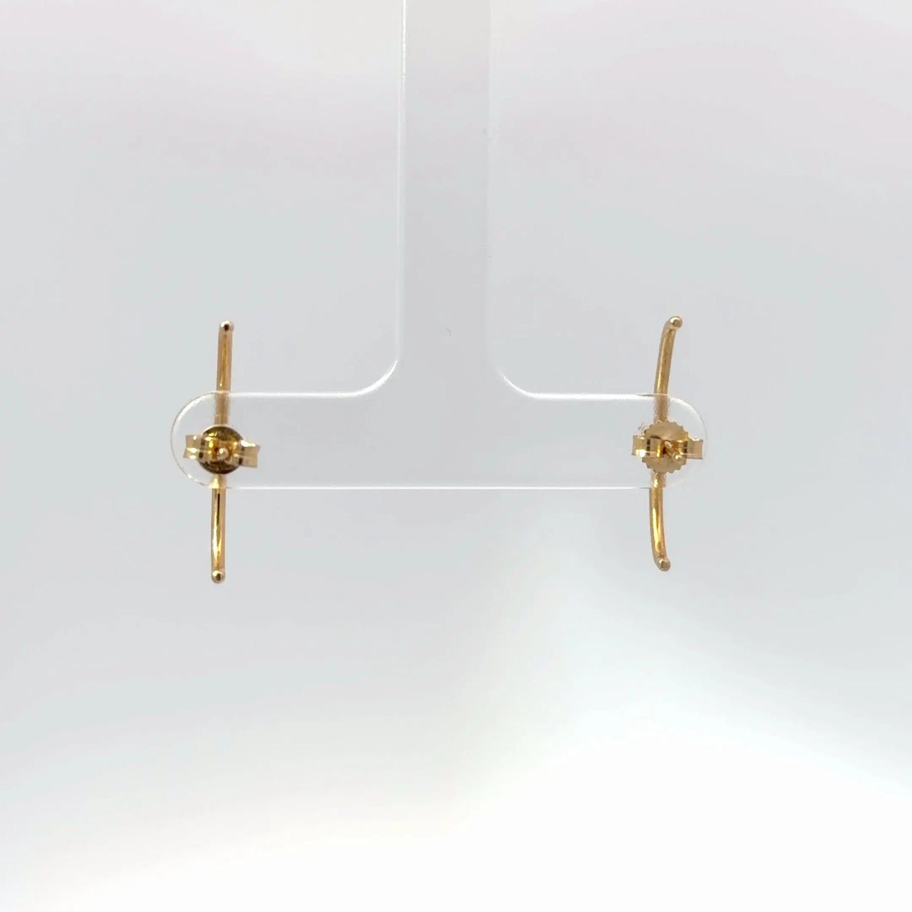 14k Yellow Gold Diamond Cartilage Stud Earrings - Jay Feder Jewelers
