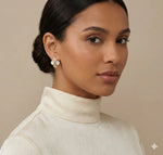 14k Yellow Gold Mother Of Pearl Stud Earrings - Jay Feder Jewelers