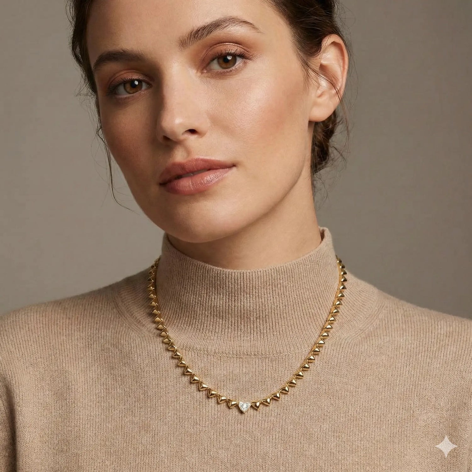 14K Yellow Gold Diamond Necklace – 0.27 CTW