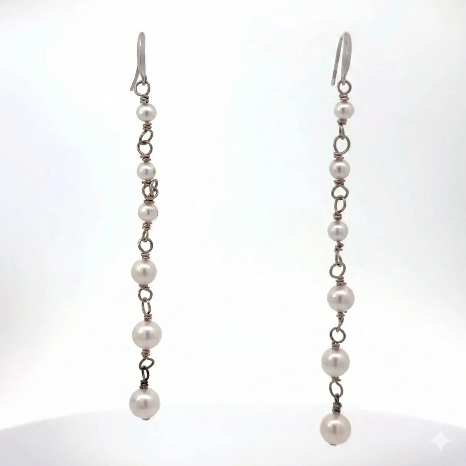 Sterling Silver Freshwater Pearl Dangle Earrings - Jay Feder Jewelers