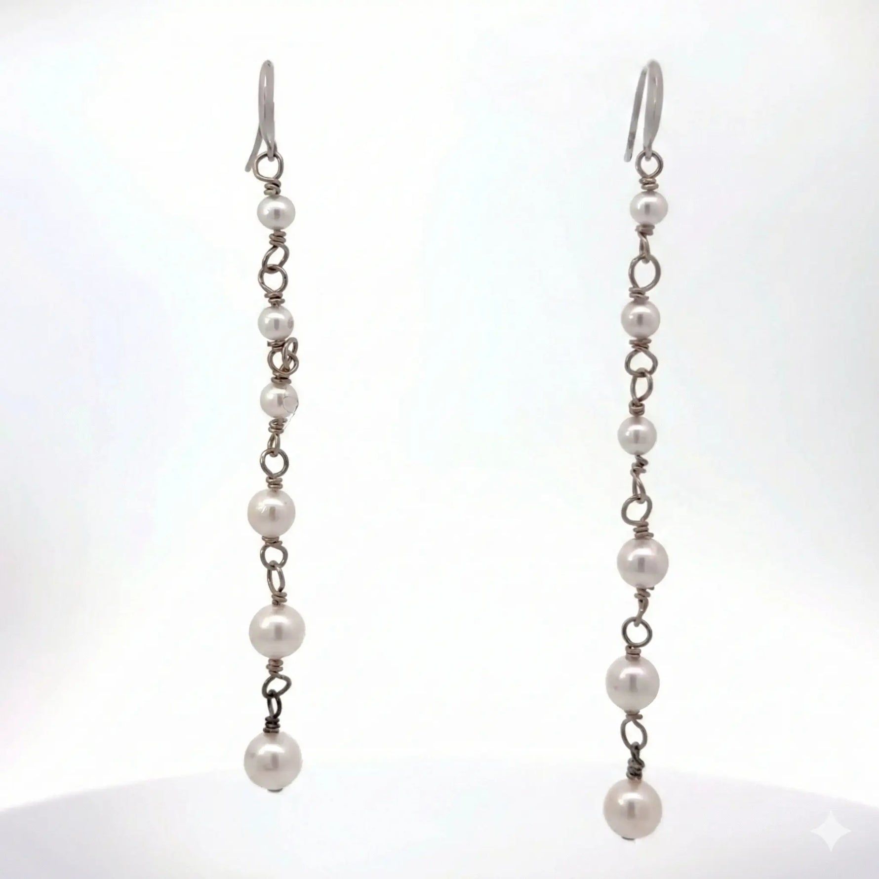 Sterling Silver Freshwater Pearl Dangle Earrings - Jay Feder Jewelers