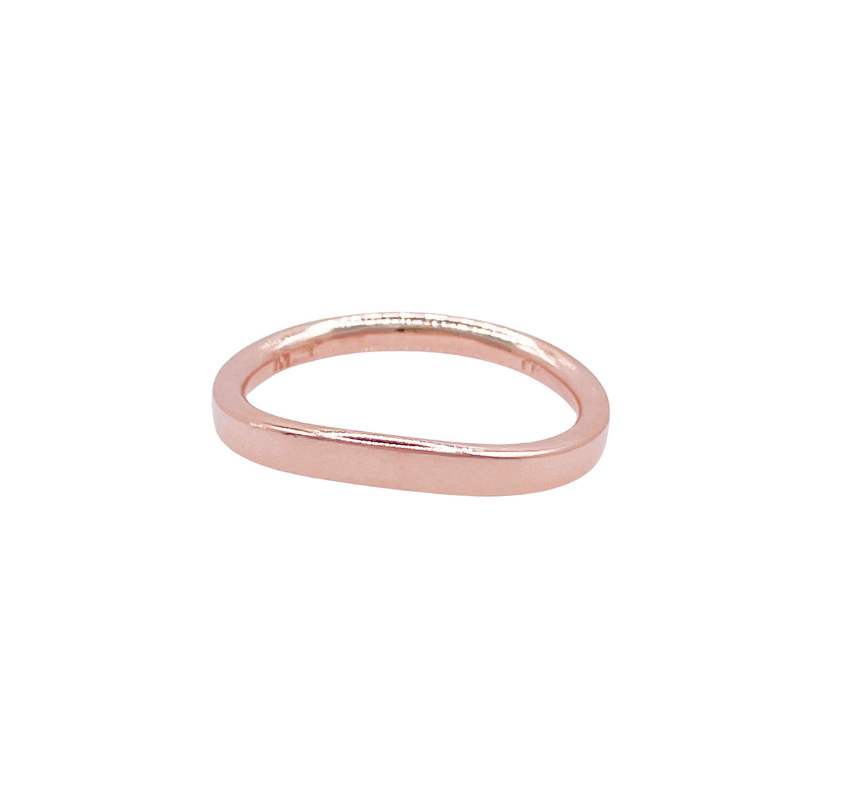 JAY FEDER 18K ROSE GOLD CURVEND BAND RING
