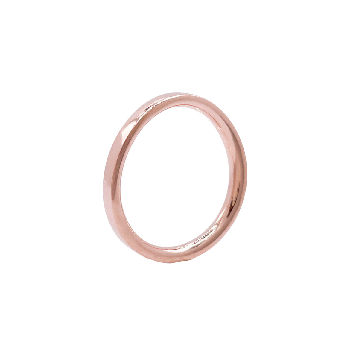 JAY FEDER 18K ROSE GOLD CURVEND BAND RING