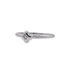 JAY FEDER 14K WHITE GOLD DIAMOND TEXTURED RING
