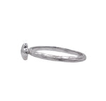JAY FEDER 14K WHITE GOLD DIAMOND TEXTURED RING
