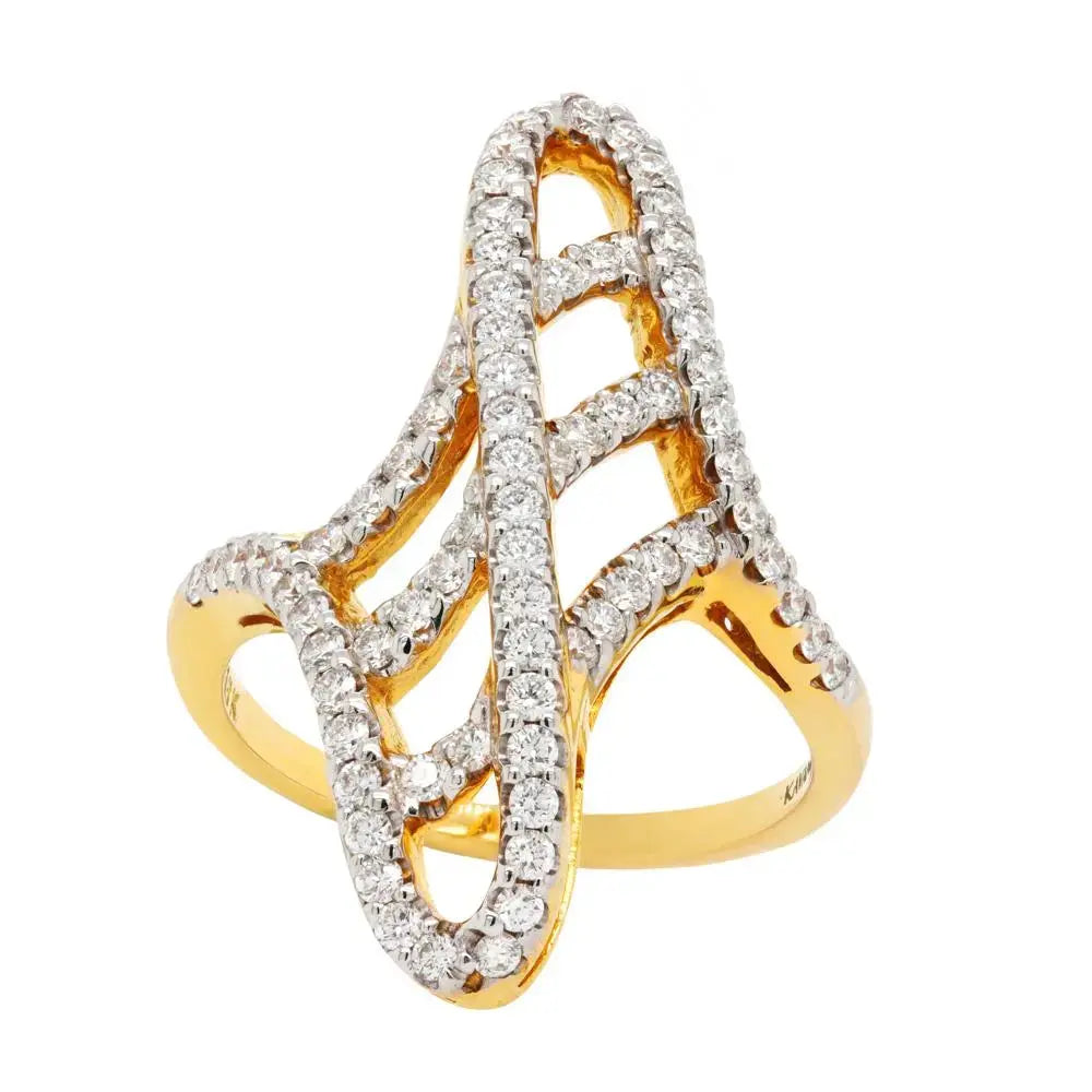 18K Yellow Gold Diamond Talisman Ring