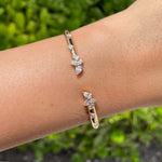 Jay Feder 18k Rose Gold Diamond Hinge Bracelet