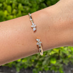 Jay Feder 18k Rose Gold Diamond Hinge Bracelet