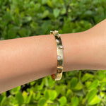 Jay Feder 18k Yellow Gold Diamond Bangle Bracelet