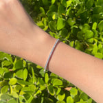 Jay Feder 14k White Gold Round Diamond Bangle Bracelet