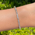 Jay Feder 18k Rose Gold Diamond Tennis Stretch Bracelet