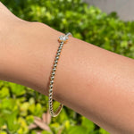 Jay Feder 18k Yellow Gold Diamond Flower Cluster Bangle Bracelet