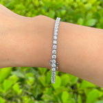 Jay Feder 18k White Gold Diamond Tennis Bracelet