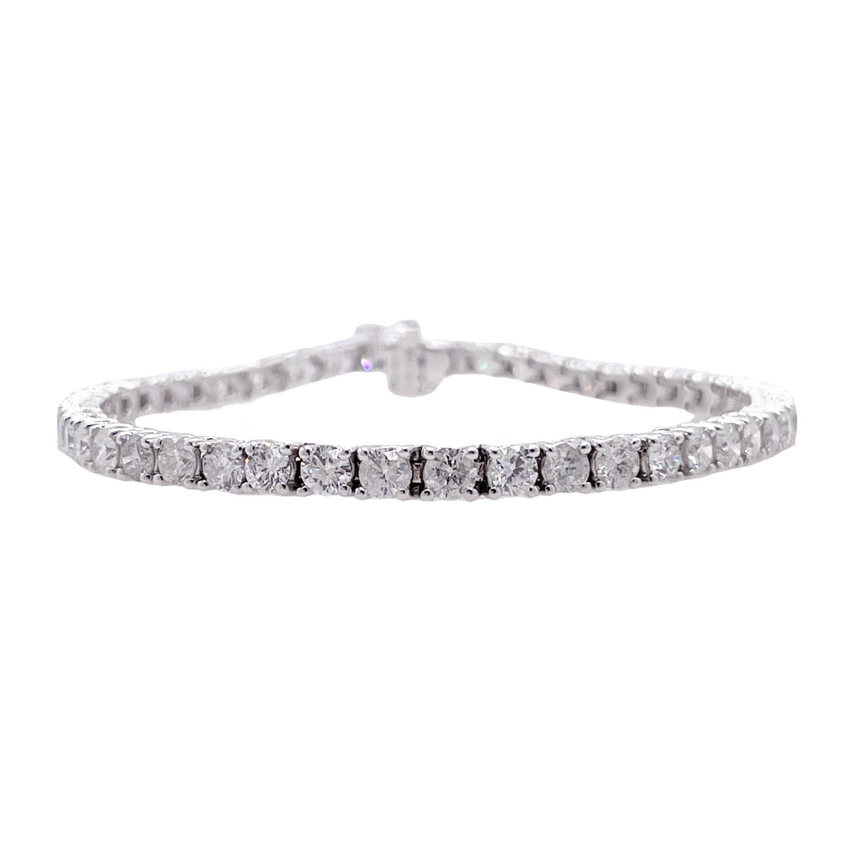 Jay Feder 18k White Gold Diamond Tennis Bracelet