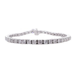 Jay Feder 18k White Gold Diamond Tennis Bracelet