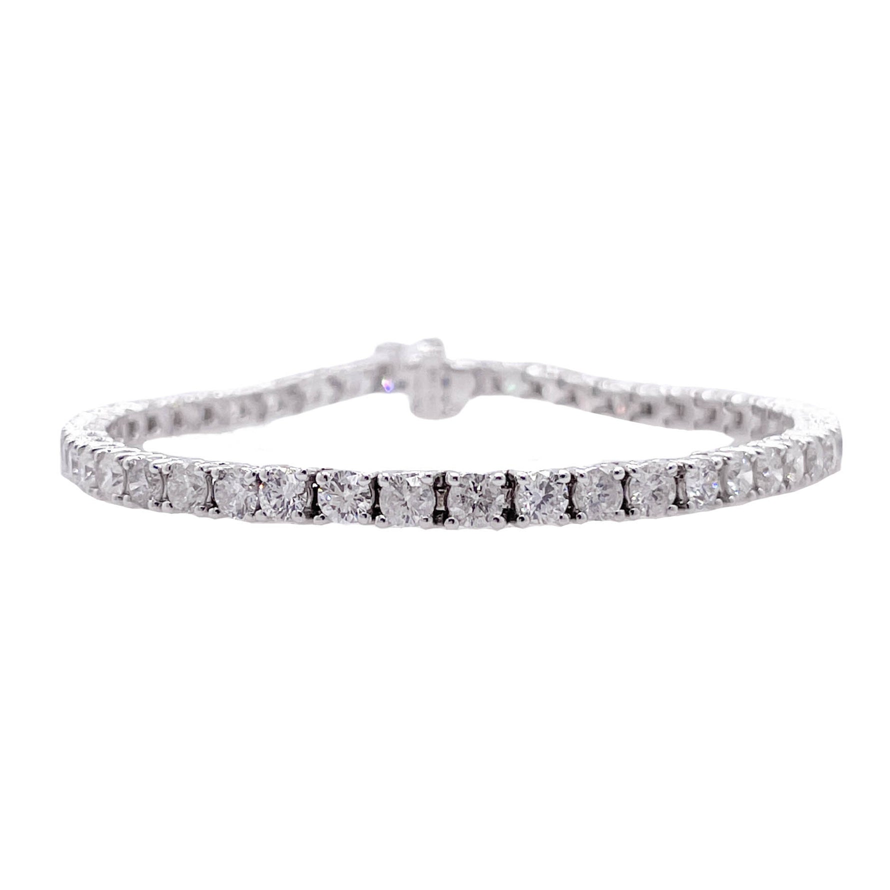 Jay Feder 18k White Gold Diamond Tennis Bracelet