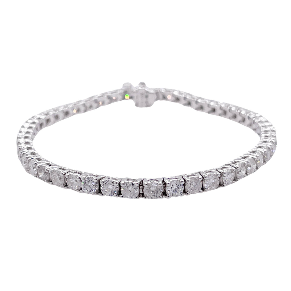 Jay Feder 18k White Gold Diamond Tennis Bracelet