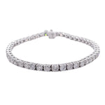Jay Feder 18k White Gold Diamond Tennis Bracelet