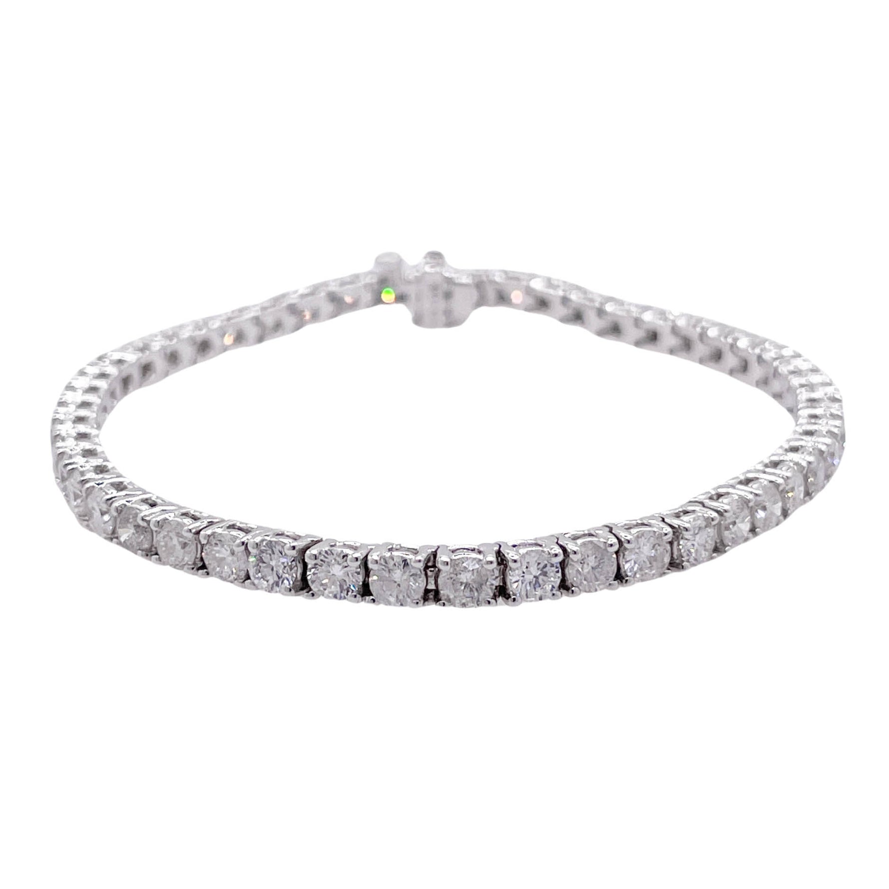 Jay Feder 18k White Gold Diamond Tennis Bracelet