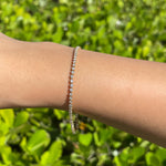 Jay Feder 18k Yellow Gold Diamond Tennis Bracelet