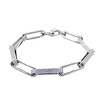 Jay Feder 14k White Gold Paperclip Chain Bracelet