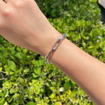 Jay Feder 14k White Gold Paperclip Chain Bracelet