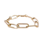Jay Feder 14k Yellow Gold Paperclip Chain Bracelet