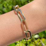 Jay Feder 14k Yellow Gold Paperclip Chain Bracelet