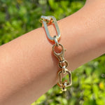 Jay Feder 14k Yellow Gold Paperclip Chain Bracelet