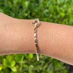 Jay Feder 14k Yellow Gold Diamond Gold Bar Fancy Clasp Bracelet