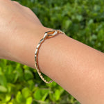 Jay Feder 14k Yellow Gold Diamond Gold Bar Fancy Clasp Bracelet