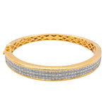 Jay Feder 18k Yellow Gold Diamond Bangle Bracelet