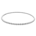 Jay Feder 18K White Gold Ball Bangle Bracelet