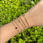 Jay Feder 14k Yellow Gold Colored Stone Spring Wrap Bracelet