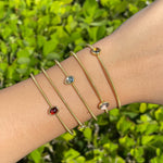 Jay Feder 14k Yellow Gold Colored Stone Spring Wrap Bracelet