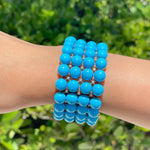 JAY FEDER 18K YELLOW GOLD TURQUOISE DIAMOND WIDE BRACELET