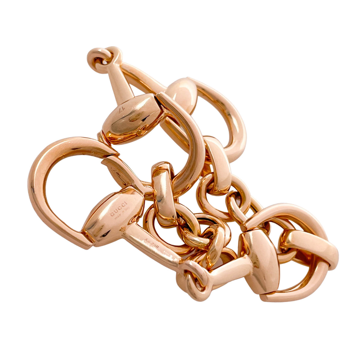 Jay Feder 18K Rose Gold Horsebit Small Bracelet