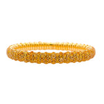 Jay Feder 18k Yellow Gold Yellow Sapphire Stretch Bangle Bracelet