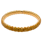 Jay Feder 18k Yellow Gold Yellow Sapphire Stretch Bangle Bracelet