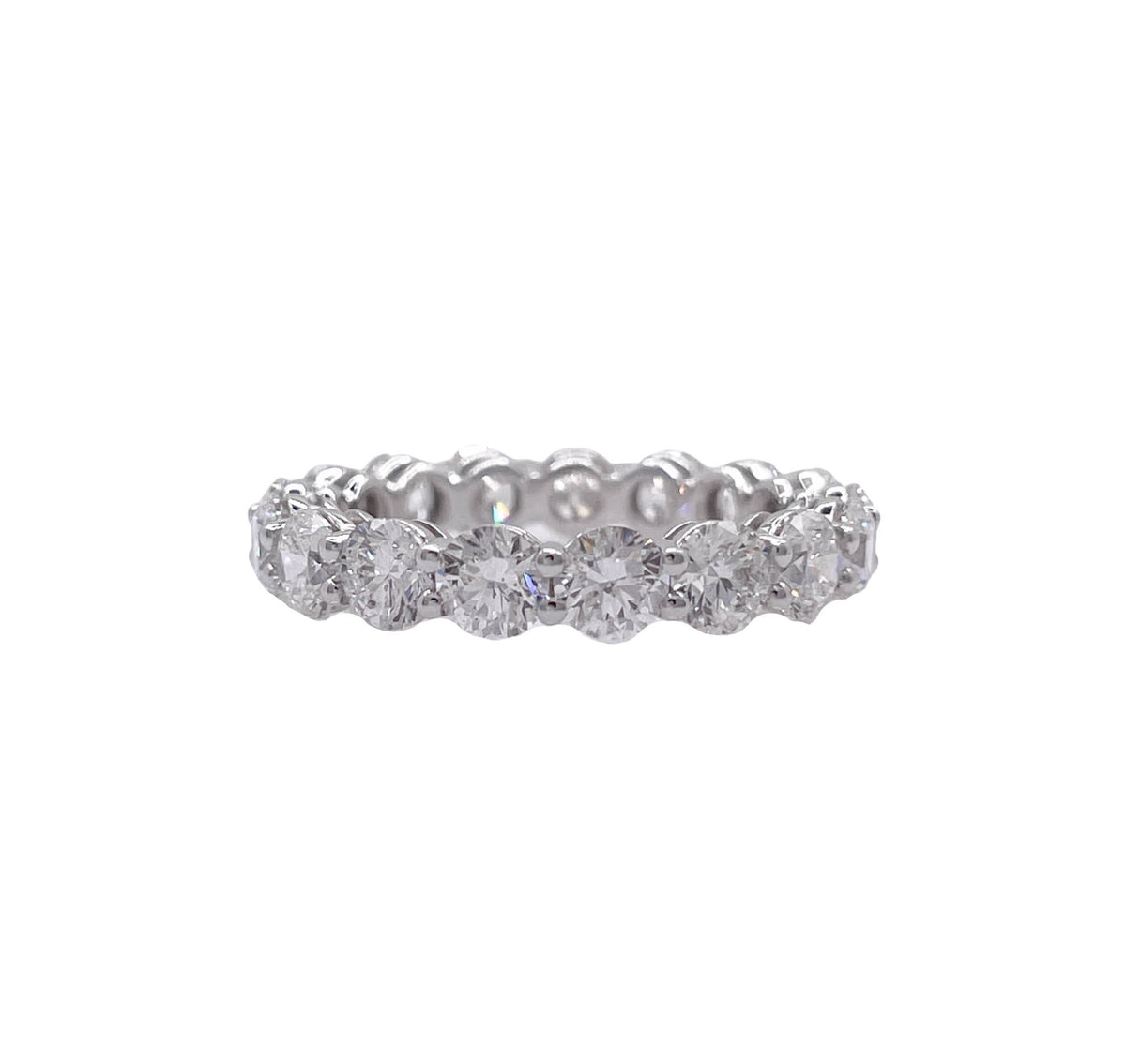JAY FEDER 14K WHITE GOLD DIAMOND ETERNITY BAND RING