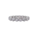 JAY FEDER 14K WHITE GOLD DIAMOND ETERNITY BAND RING